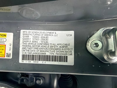 2025 Honda Civic Hatchback Hybrid Sport Touring