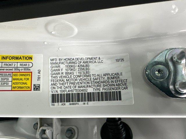 2026 Honda Civic Hatchback Hybrid Sport Touring