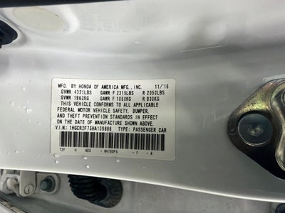 2017 Honda Accord EX