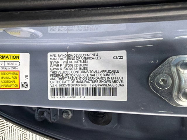 2022 Honda Accord Sport