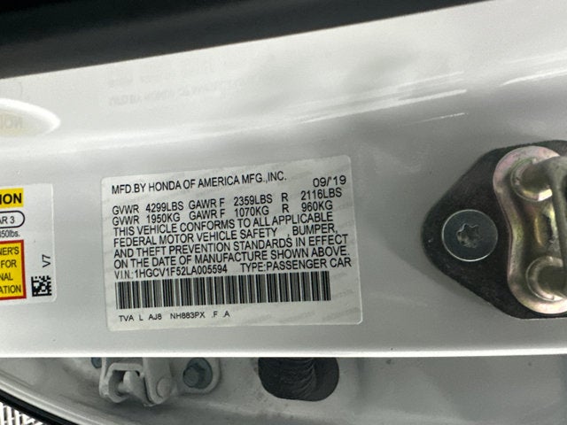 2020 Honda Accord EX-L