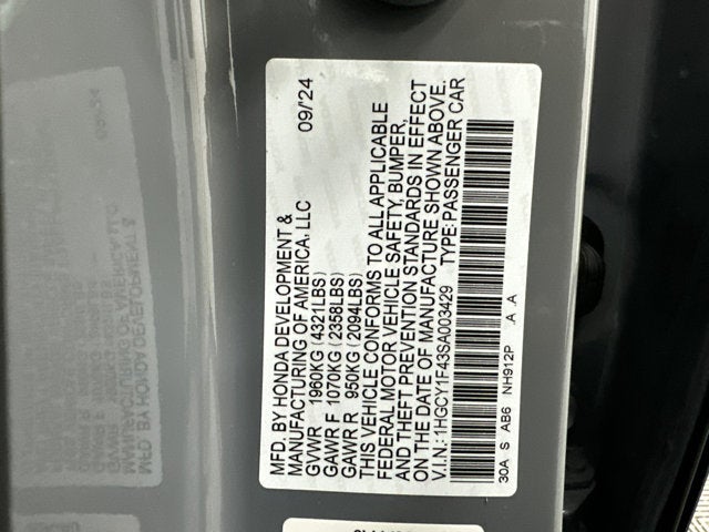 2025 Honda Accord SE