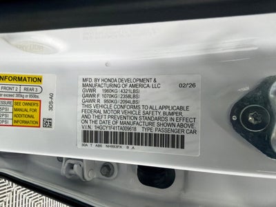 2026 Honda Accord SE