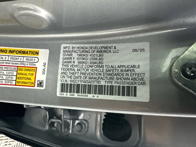 2025 Honda Accord SE