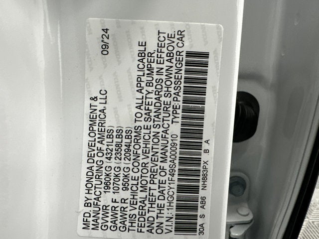 2025 Honda Accord SE