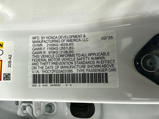 2025 Honda Accord Hybrid Sport