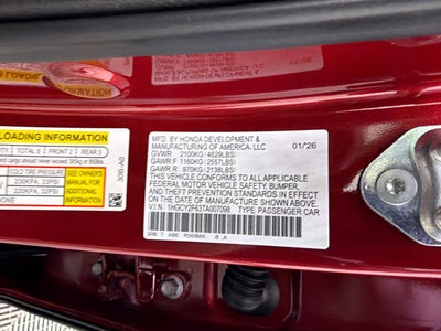 2026 Honda Accord Hybrid EX-L