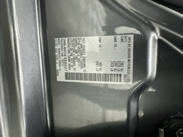 2025 Nissan Altima SV