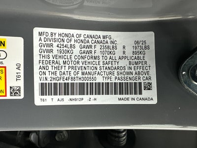 2026 Honda Civic Hybrid Sport Touring