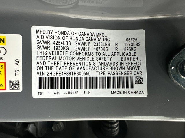 2026 Honda Civic Hybrid Sport Touring