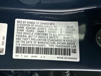 2026 Honda Civic Hybrid Sport Touring