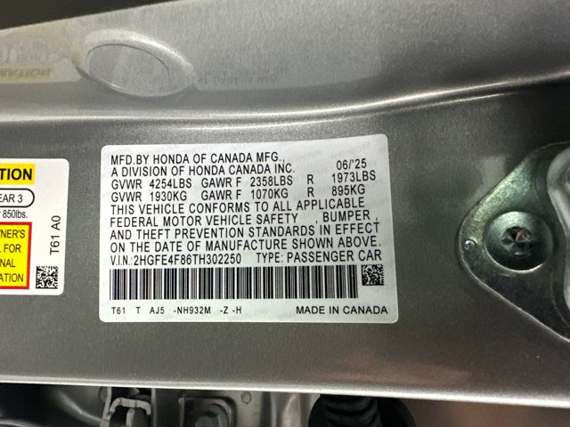 2026 Honda Civic Hybrid Sport Touring