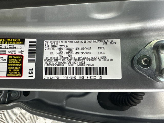 2024 Toyota Tacoma 2WD SR5