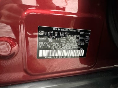 2018 Subaru Outback Limited