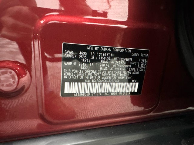 2018 Subaru Outback Limited