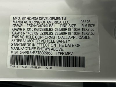 2026 Honda Odyssey EX-L