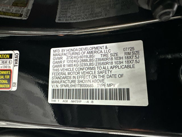 2026 Honda Odyssey EX-L