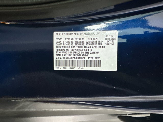 2018 Honda Odyssey EX-L