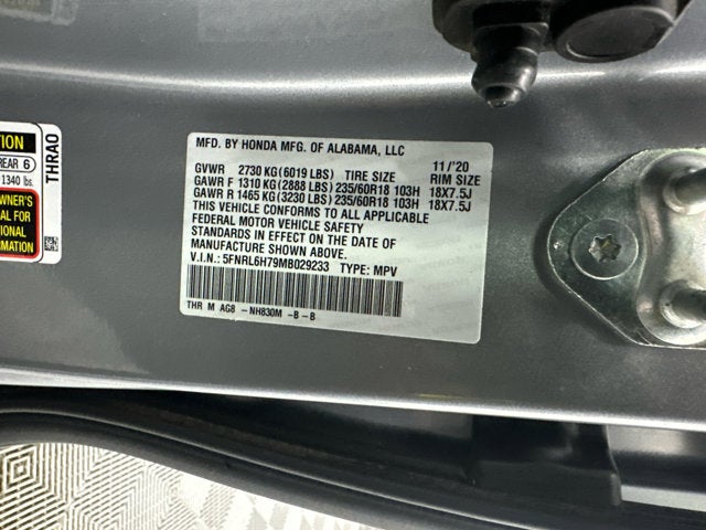 2021 Honda Odyssey EX-L