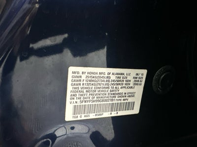 2016 Honda Pilot Touring