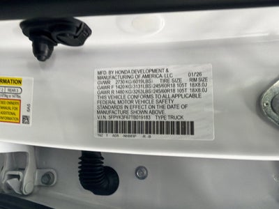 2026 Honda Ridgeline TrailSport