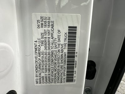 2025 Honda Ridgeline TrailSport+