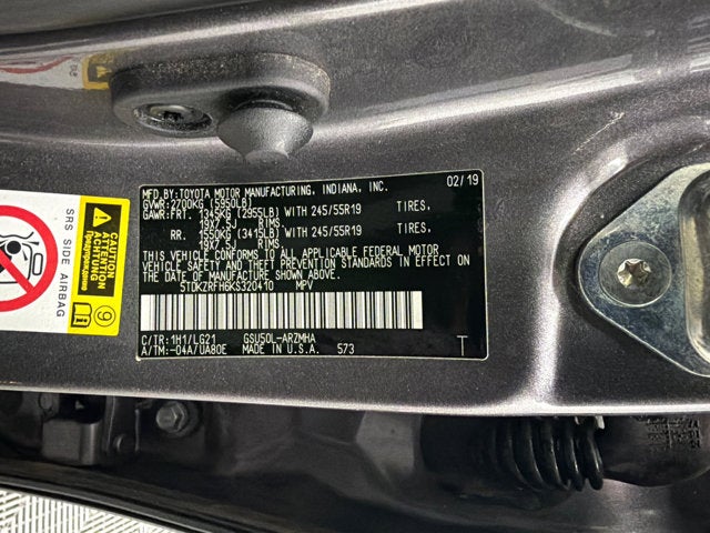 2019 Toyota Highlander SE