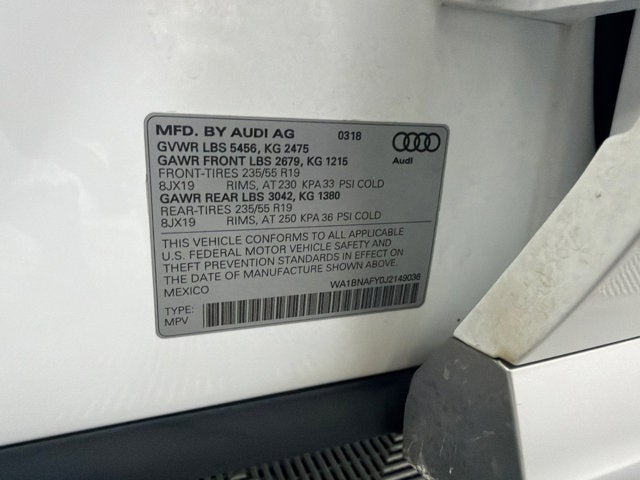 2018 Audi Q5 Premium Plus